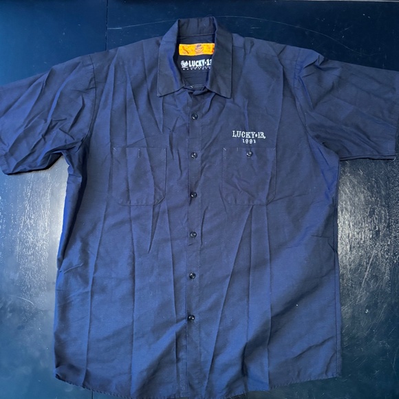 Lucky 13 Men’s Rockabilly Work Shirt Size XL - Picture 2 of 5